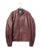 KADOYAカドヤ）の古着「ゴートレザージャケット/EURO CAPP-2」｜ブラウン