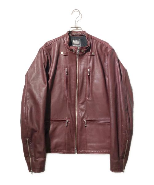 KADOYA（カドヤ）KADOYA (カドヤ) ゴートレザージャケット/EURO CAPP-2 ブラウン サイズ:LLの古着・服飾アイテム
