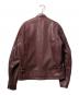 KADOYA (カドヤ) ゴートレザージャケット/EURO CAPP-2 ブラウン サイズ:LL：20000円