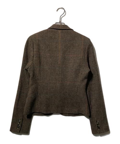 RALPH LAUREN（ラルフローレン）RALPH LAUREN (ラルフローレン) ウールアルパカテーラードジャケット ブラウン サイズ:9の古着・服飾アイテム
