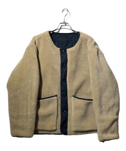 TAION（タイオン）TAION (タイオン) ミリタリー リバーシブル クルーネック ダウンジャケット ネイビー サイズ:Sの古着・服飾アイテム