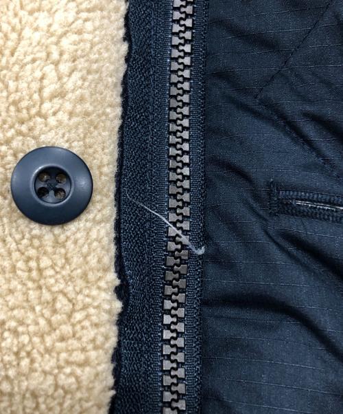 TAION（タイオン）TAION (タイオン) ミリタリー リバーシブル クルーネック ダウンジャケット ネイビー サイズ:Sの古着・服飾アイテム