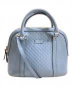 GUCCIグッチ）の古着「マイクログッチシマ ハンドバッグ」｜ブルー