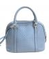 GUCCI (グッチ) マイクログッチシマ ハンドバッグ ブルー：35000円