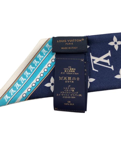 LOUIS VUITTON（ルイ ヴィトン）LOUIS VUITTON (ルイ ヴィトン) バンドーBB・アルティメット スカーフ ブルーの古着・服飾アイテム