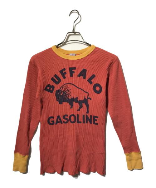 BOOTLEGGERS（ブートレガーズ）BOOTLEGGERS (ブートレガーズ) ワッフル地ロングスリーブカットソー／サーマルカットソー ブラウン サイズ:Sの古着・服飾アイテム