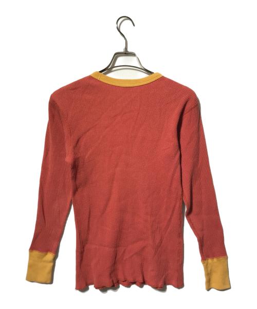 BOOTLEGGERS（ブートレガーズ）BOOTLEGGERS (ブートレガーズ) ワッフル地ロングスリーブカットソー／サーマルカットソー ブラウン サイズ:Sの古着・服飾アイテム