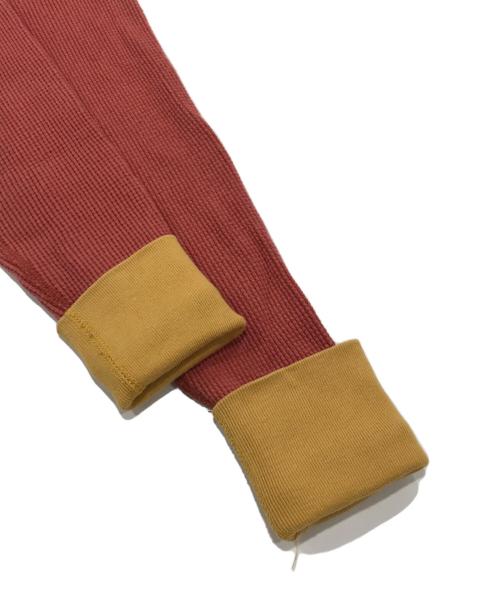 BOOTLEGGERS（ブートレガーズ）BOOTLEGGERS (ブートレガーズ) ワッフル地ロングスリーブカットソー／サーマルカットソー ブラウン サイズ:Sの古着・服飾アイテム