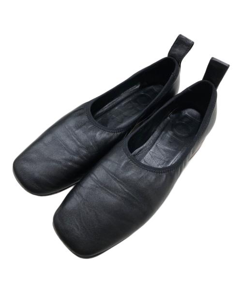 LOEWE（ロエベ）LOEWE (ロエベ) ソフトバレリーナ/フラットシューズ ブラック サイズ:36の古着・服飾アイテム