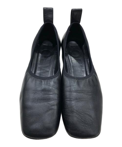 LOEWE（ロエベ）LOEWE (ロエベ) ソフトバレリーナ/フラットシューズ ブラック サイズ:36の古着・服飾アイテム