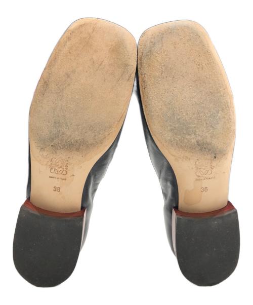 LOEWE（ロエベ）LOEWE (ロエベ) ソフトバレリーナ/フラットシューズ ブラック サイズ:36の古着・服飾アイテム