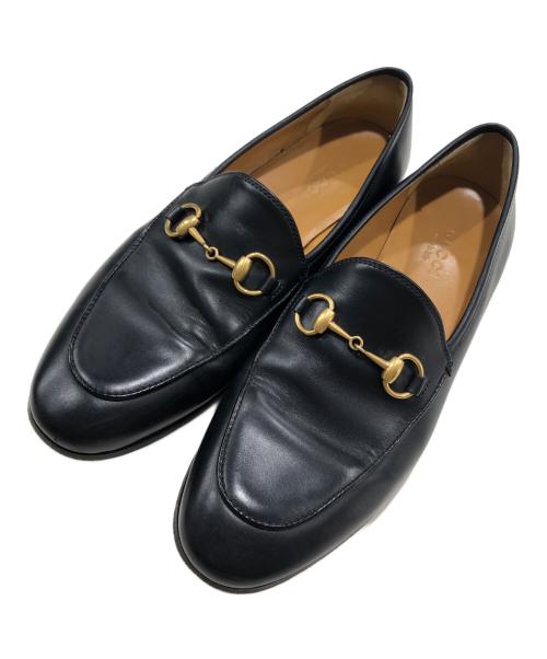 GUCCI（グッチ）GUCCI (グッチ) ヨルダーン ホースビットローファー ブラック サイズ:36の古着・服飾アイテム