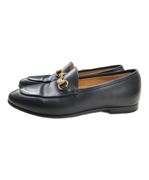 GUCCI（グッチ）GUCCI (グッチ) ヨルダーン ホースビットローファー ブラック サイズ:36の古着・服飾アイテム