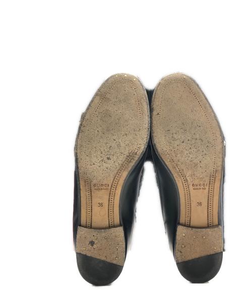 GUCCI（グッチ）GUCCI (グッチ) ヨルダーン ホースビットローファー ブラック サイズ:36の古着・服飾アイテム