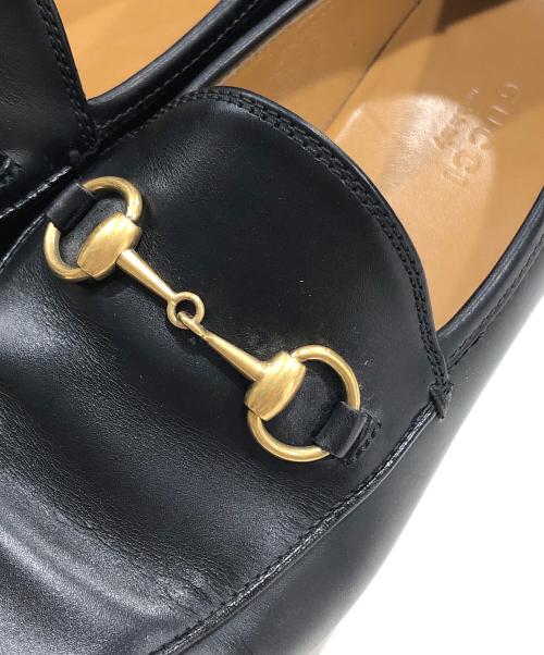 GUCCI（グッチ）GUCCI (グッチ) ヨルダーン ホースビットローファー ブラック サイズ:36の古着・服飾アイテム