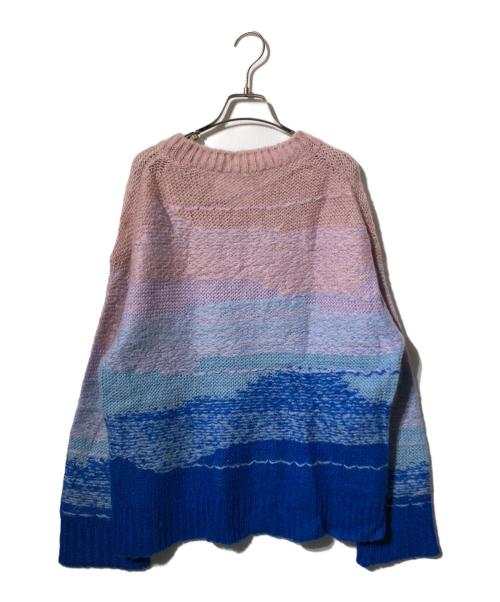 Acne studios（アクネ ストゥディオス）ACNE STUDIOS (アクネ ストゥディオス) グラデーションモヘヤニット ブルー×ピンク サイズ:Sの古着・服飾アイテム