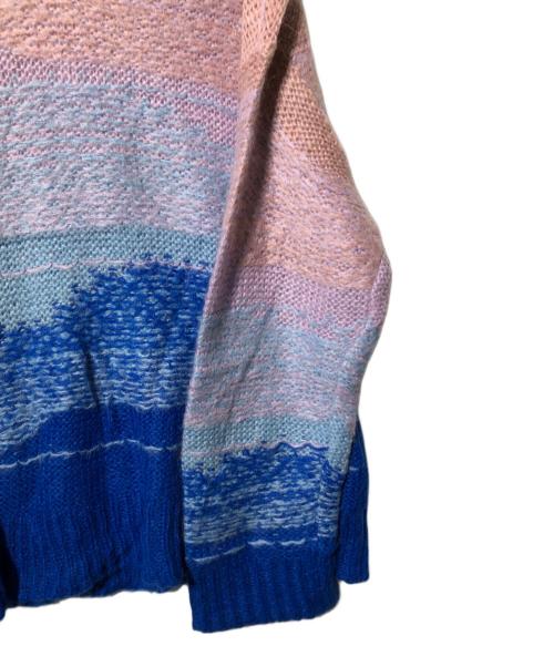Acne studios（アクネ ストゥディオス）ACNE STUDIOS (アクネ ストゥディオス) グラデーションモヘヤニット ブルー×ピンク サイズ:Sの古着・服飾アイテム
