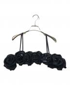 ANS DOTSLOEVNERアンス ドッツローヴナー）の古着「WEDDING ROSE BUSTIER」｜ブラック