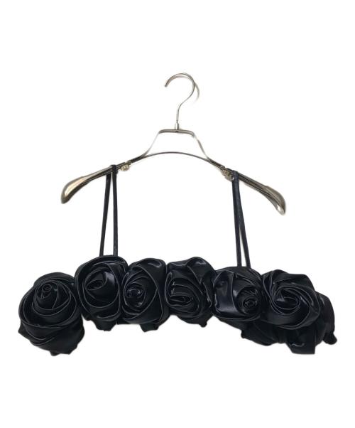 ANS DOTSLOEVNER（アンス ドッツローヴナー）ANS DOTSLOEVNER (アンス ドッツローヴナー) WEDDING ROSE BUSTIER ブラック サイズ:表記なしの古着・服飾アイテム