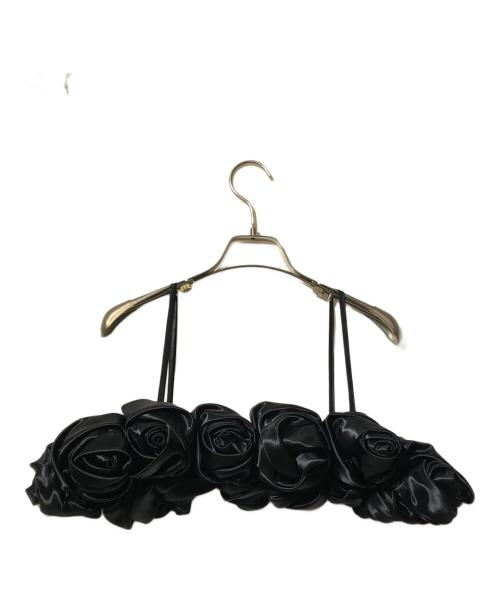 ANS DOTSLOEVNER（アンス ドッツローヴナー）ANS DOTSLOEVNER (アンス ドッツローヴナー) WEDDING ROSE BUSTIER ブラック サイズ:表記なしの古着・服飾アイテム