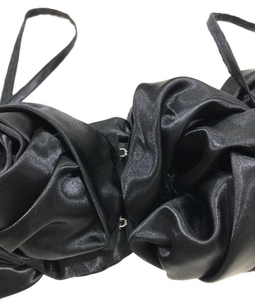 ANS DOTSLOEVNER（アンス ドッツローヴナー）ANS DOTSLOEVNER (アンス ドッツローヴナー) WEDDING ROSE BUSTIER ブラック サイズ:表記なしの古着・服飾アイテム