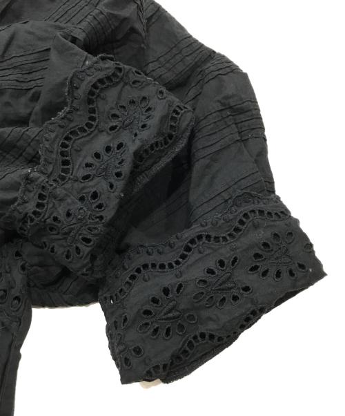 sea NEW YORK（シー ニューヨーク）sea NEW YORK (シー ニューヨーク) カットワークスクエアネックワンピース/半袖ロングワンピース ブラック サイズ:Ｓの古着・服飾アイテム