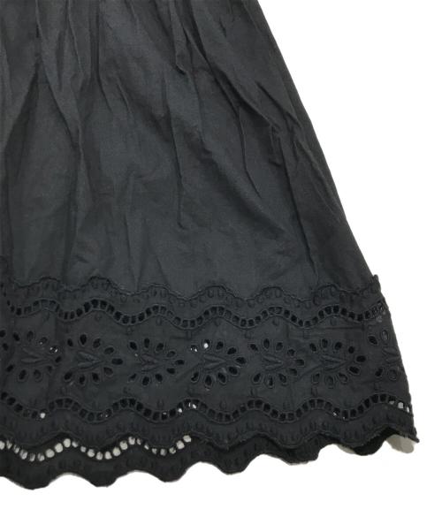 sea NEW YORK（シー ニューヨーク）sea NEW YORK (シー ニューヨーク) カットワークスクエアネックワンピース/半袖ロングワンピース ブラック サイズ:Ｓの古着・服飾アイテム