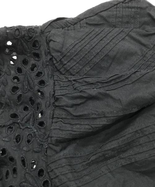 sea NEW YORK（シー ニューヨーク）sea NEW YORK (シー ニューヨーク) カットワークスクエアネックワンピース/半袖ロングワンピース ブラック サイズ:Ｓの古着・服飾アイテム