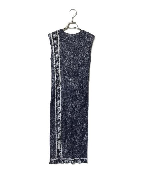 PLEATS PLEASE（プリーツプリーズ）PLEATS PLEASE (プリーツプリーズ) trail denim プリーツワンピース/ノースリーブワンピース マルチカラー サイズ:4の古着・服飾アイテム