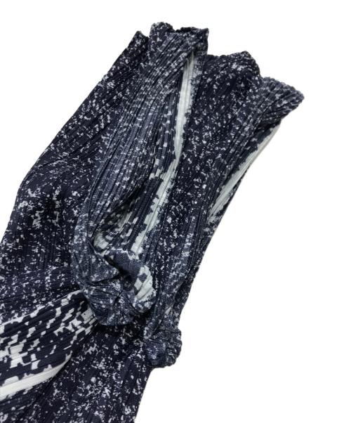 PLEATS PLEASE（プリーツプリーズ）PLEATS PLEASE (プリーツプリーズ) trail denim プリーツワンピース/ノースリーブワンピース マルチカラー サイズ:4の古着・服飾アイテム