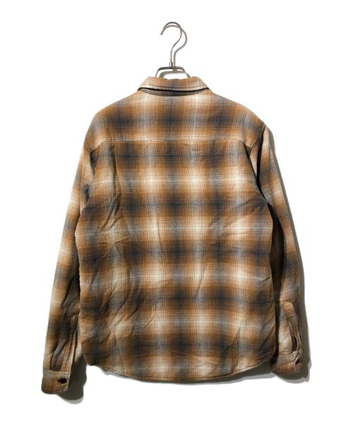 SUPREME（シュプリーム）Supreme (シュプリーム) Quilted Shadow Plaid Shirt ブラウン サイズ:Sの古着・服飾アイテム