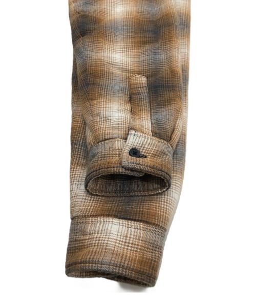 SUPREME（シュプリーム）Supreme (シュプリーム) Quilted Shadow Plaid Shirt ブラウン サイズ:Sの古着・服飾アイテム