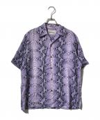 WACKO MARIAワコマリア）の古着「蛇柄アロハシャツ」｜パープル
