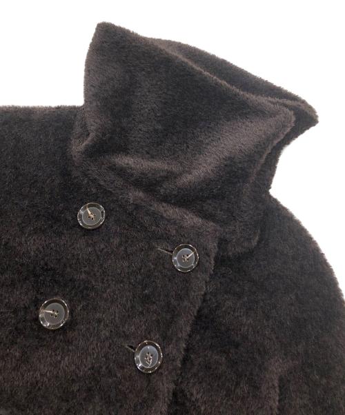 Max Mara Studio（マックスマーラ ストゥディオ）Max Mara Studio (マックスマーラ ストゥディオ) アルパカブレンドファーコート ブラウン サイズ:36の古着・服飾アイテム
