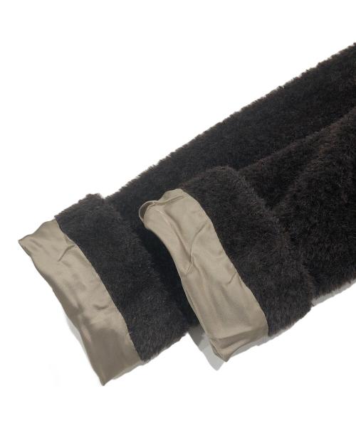 Max Mara Studio（マックスマーラ ストゥディオ）Max Mara Studio (マックスマーラ ストゥディオ) アルパカブレンドファーコート ブラウン サイズ:36の古着・服飾アイテム