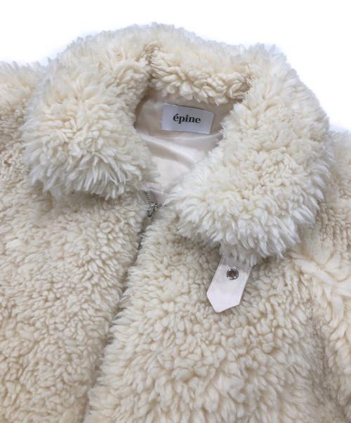 epine（エピヌ）epine (エピヌ) sheep mouton coat ベージュ サイズ:Freeの古着・服飾アイテム