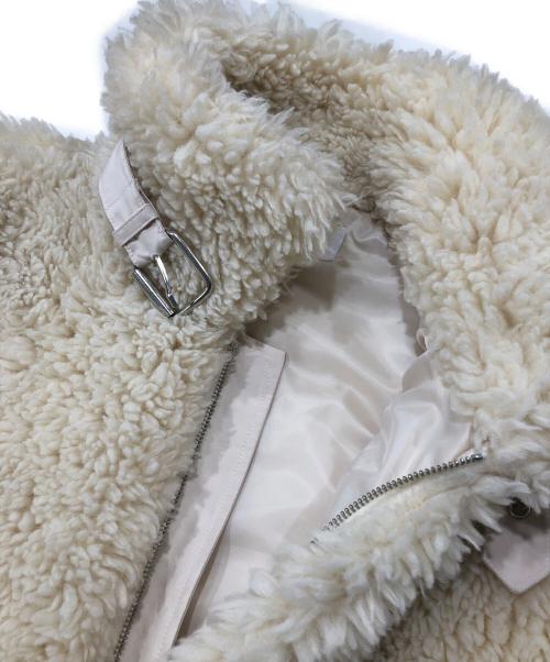 epine（エピヌ）epine (エピヌ) sheep mouton coat ベージュ サイズ:Freeの古着・服飾アイテム