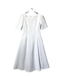 CELFORD（セルフォード）の古着「ショルダーリボンワンピース/半袖ワンピース」｜ホワイト