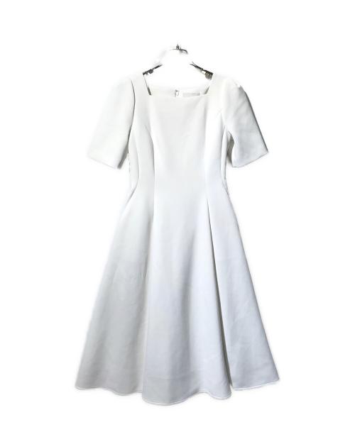 CELFORD（セルフォード）CELFORD (セルフォード) ショルダーリボンワンピース/半袖ワンピース ホワイト サイズ:36の古着・服飾アイテム