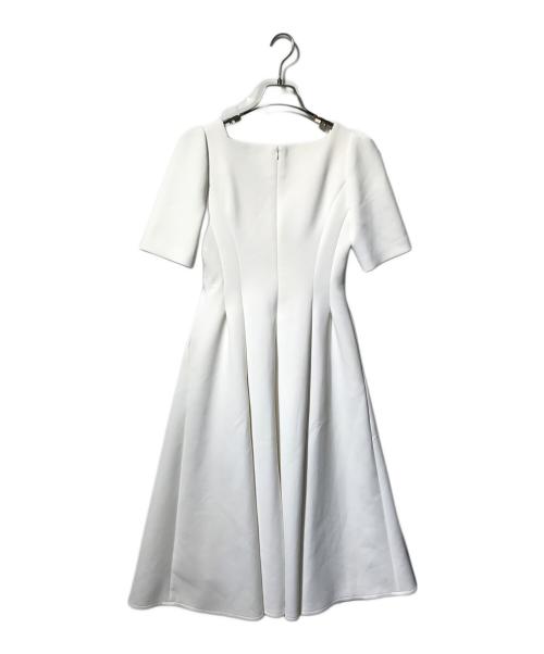 CELFORD（セルフォード）CELFORD (セルフォード) ショルダーリボンワンピース/半袖ワンピース ホワイト サイズ:36の古着・服飾アイテム