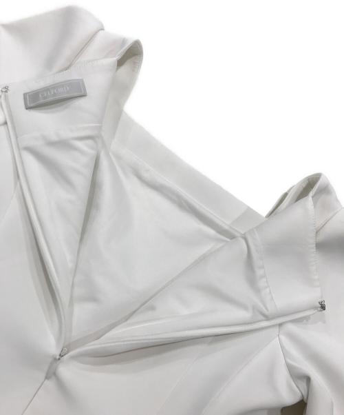 CELFORD（セルフォード）CELFORD (セルフォード) ショルダーリボンワンピース/半袖ワンピース ホワイト サイズ:36の古着・服飾アイテム