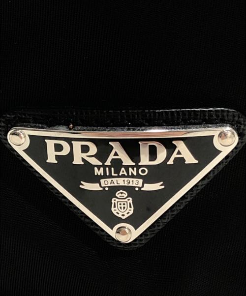 PRADA（プラダ）PRADA (プラダ) ロゴプレートバケットハット ブラック サイズ:Lの古着・服飾アイテム