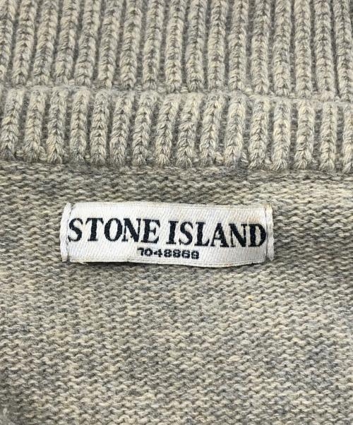 STONE ISLAND（ストーンアイランド）STONE ISLAND (ストーンアイランド) ハーフジップニット ベージュ サイズ:XLの古着・服飾アイテム
