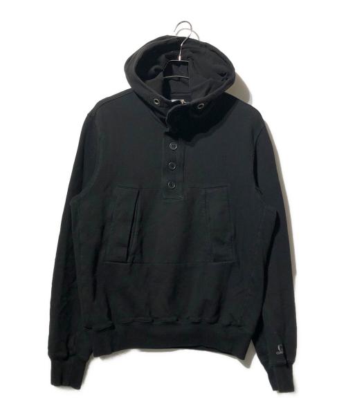 C.P COMPANY（シーピーカンパニー）C.P COMPANY (シーピーカンパニー) ハーフジップスウェットパーカー ブラック サイズ:Lの古着・服飾アイテム