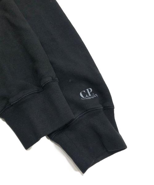 C.P COMPANY（シーピーカンパニー）C.P COMPANY (シーピーカンパニー) ハーフジップスウェットパーカー ブラック サイズ:Lの古着・服飾アイテム