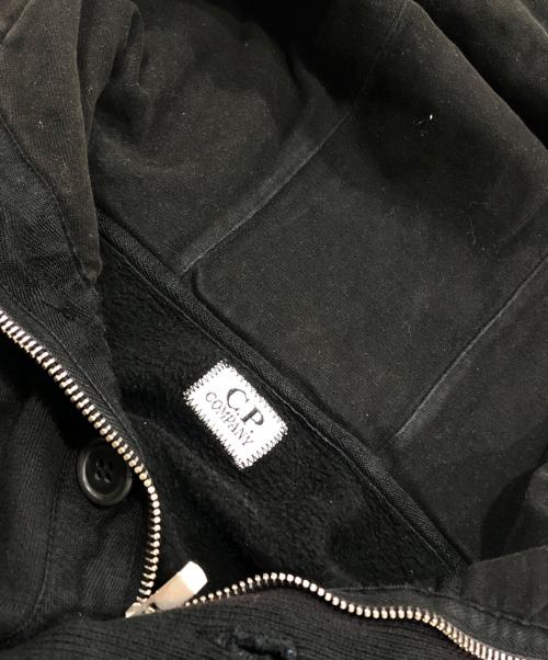 C.P COMPANY（シーピーカンパニー）C.P COMPANY (シーピーカンパニー) ハーフジップスウェットパーカー ブラック サイズ:Lの古着・服飾アイテム