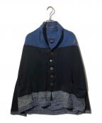 45Rフォーティファイブ・アール）の古着「山バスクのカシュクールカーディガン」｜ネイビー×インディゴ