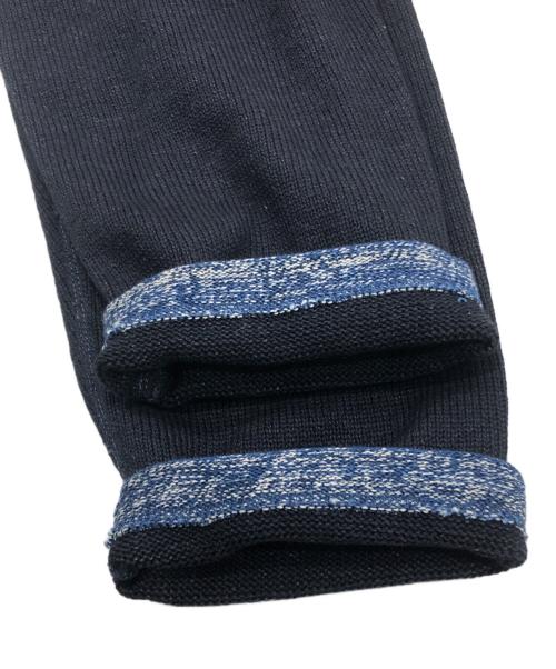 45R（フォーティファイブ・アール）45R (フォーティファイブ・アール) 山バスクのカシュクールカーディガン ネイビー×インディゴ サイズ:00の古着・服飾アイテム