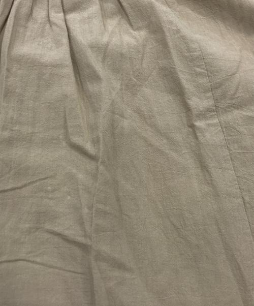 BEARDSLEY（ビアズリー）BEARDSLEY (ビアズリー) コンビギャザー コクーンスリーブワンピース ベージュ サイズ:Fの古着・服飾アイテム