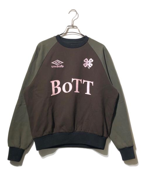UMBRO（アンブロ）UMBRO (アンブロ) BoTT (ボット) ロゴプリントスウェットトレーナー ブラウン サイズ:Mの古着・服飾アイテム